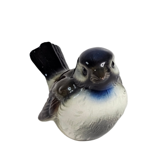 Vtg Goebel CV73 Sparrow Bird Porcelain Figurine Blue Throat West Germany Art 4" - Picture 2 of 7